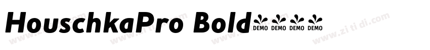 HouschkaPro Bold字体转换